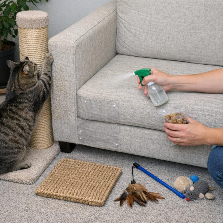 How to Stop Cats From Scratching Furniture Without Stress